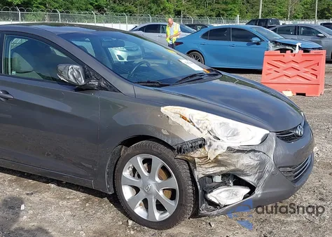 2012 Hyundai Elantra Limited z USA, uszkodzony, nr VIN 5NPDH4AE6CH082223